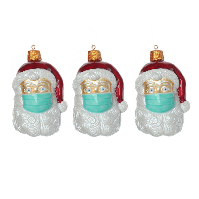 New Product Christmas Tree Pendant Three-dimensional Santa Claus Hanging